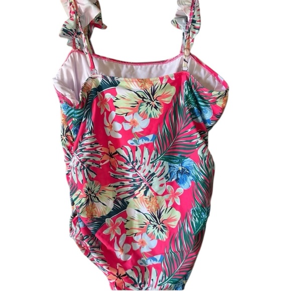 Tropical Floral One-Piece Swimsuit - Picture 4 of 6
